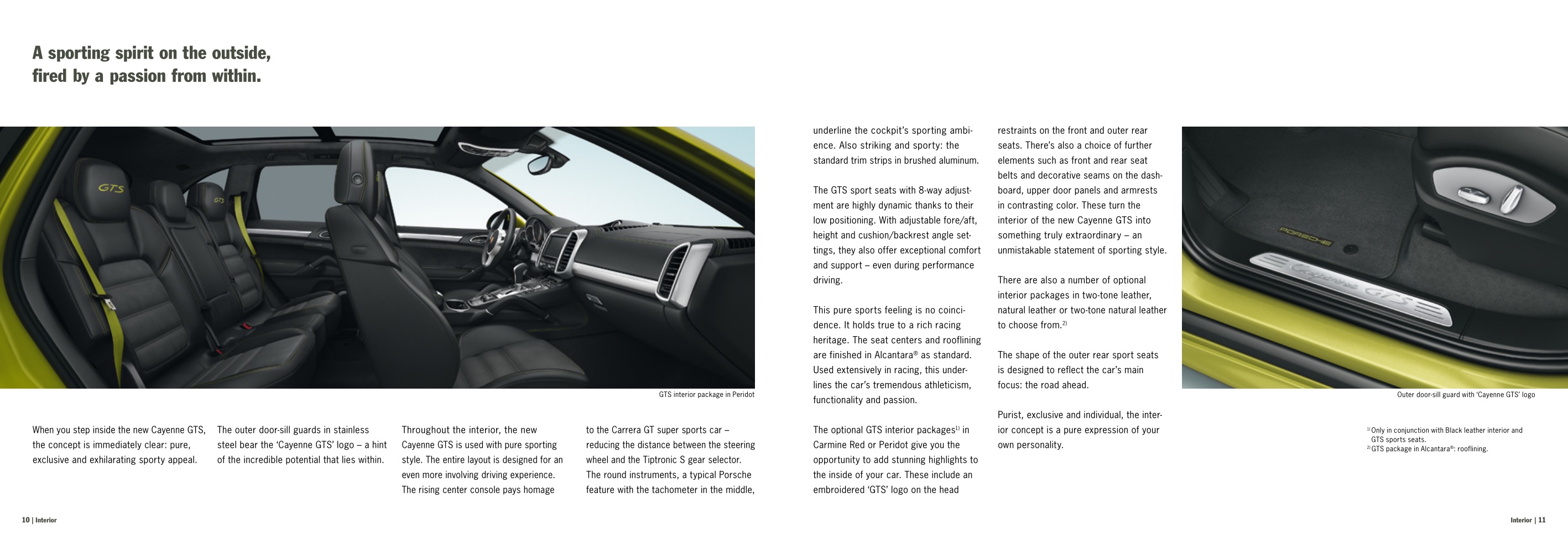 2012 Porsche Cayenne GTS Brochure Page 13